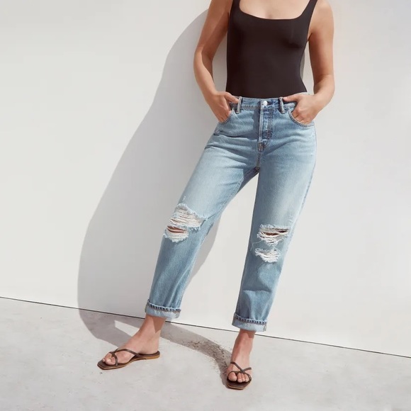 Everlane The Edition 03 Destructed Oversized Jean - Picture 1 of 9